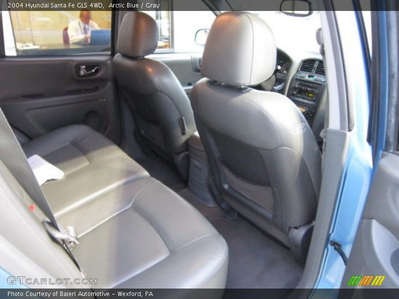 Arctic Blue / Gray 2004 Hyundai Santa Fe GLS 4WD