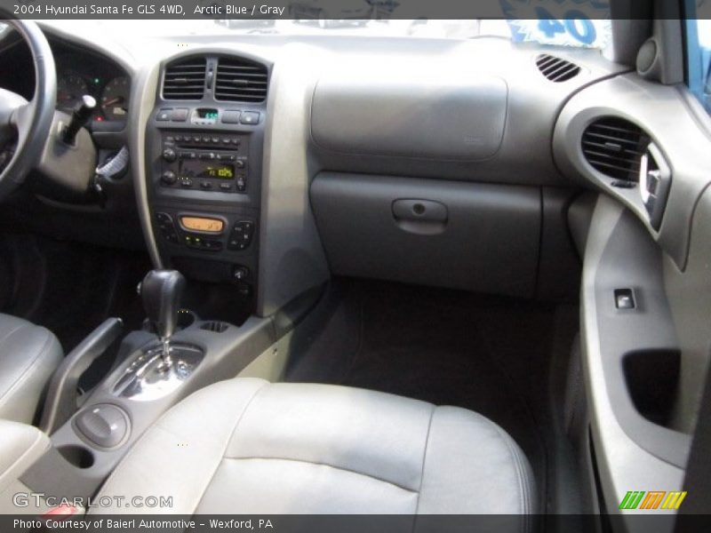 Arctic Blue / Gray 2004 Hyundai Santa Fe GLS 4WD