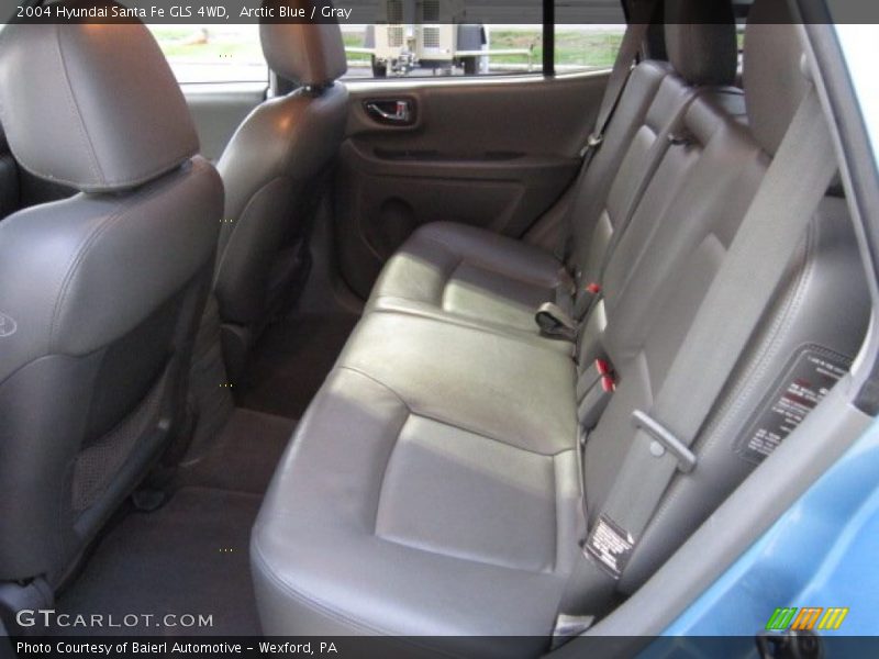 Arctic Blue / Gray 2004 Hyundai Santa Fe GLS 4WD