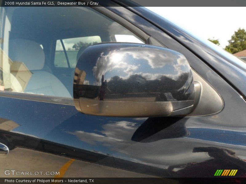 Deepwater Blue / Gray 2008 Hyundai Santa Fe GLS