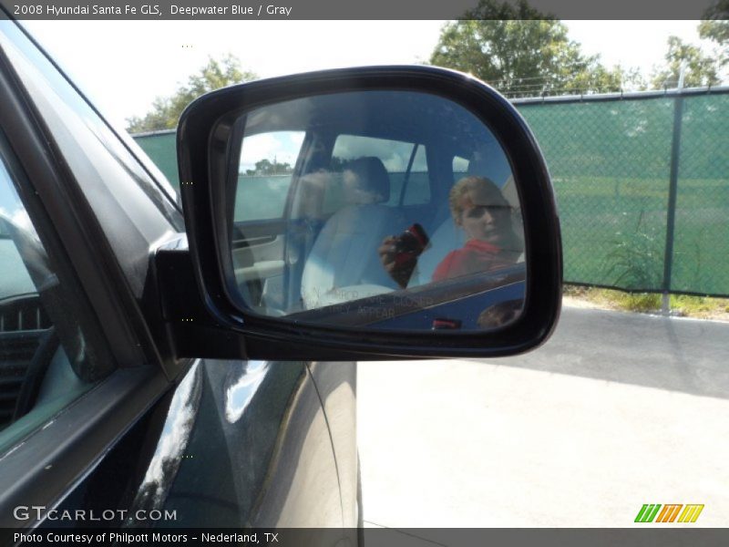 Deepwater Blue / Gray 2008 Hyundai Santa Fe GLS