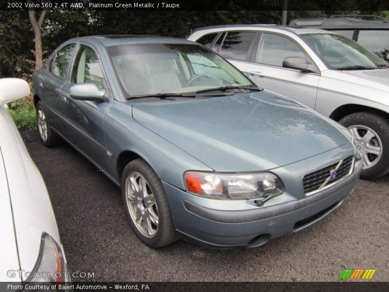 Platinum Green Metallic / Taupe 2002 Volvo S60 2.4T AWD