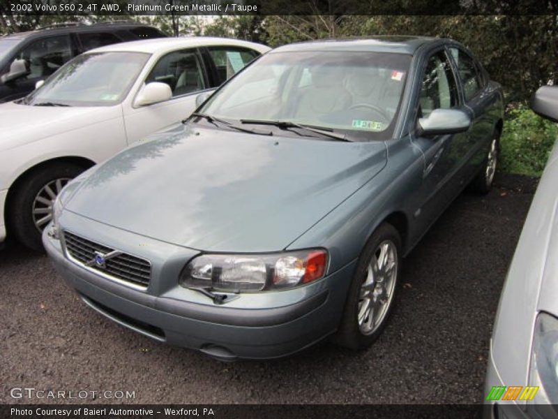 Platinum Green Metallic / Taupe 2002 Volvo S60 2.4T AWD