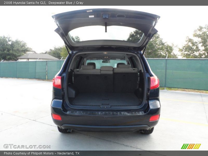 Deepwater Blue / Gray 2008 Hyundai Santa Fe GLS