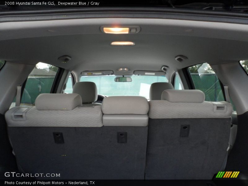 Deepwater Blue / Gray 2008 Hyundai Santa Fe GLS