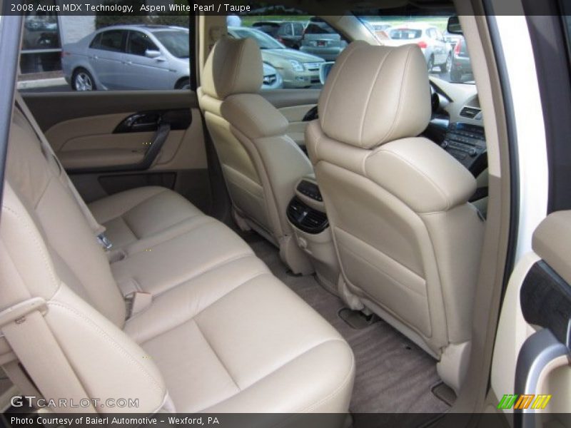 Aspen White Pearl / Taupe 2008 Acura MDX Technology
