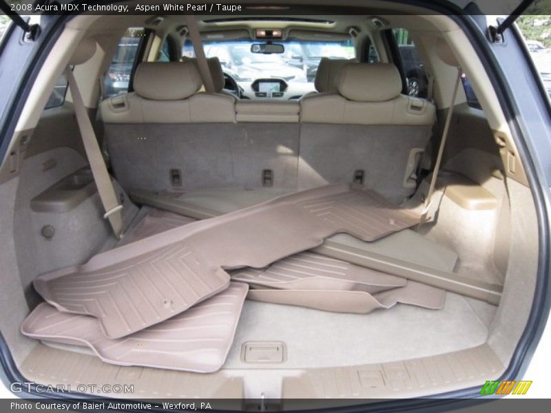 Aspen White Pearl / Taupe 2008 Acura MDX Technology
