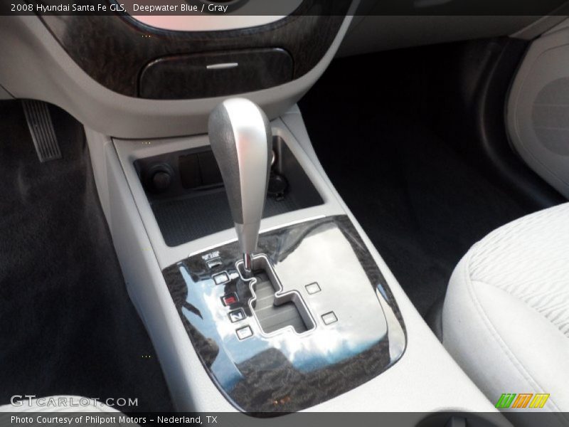 Deepwater Blue / Gray 2008 Hyundai Santa Fe GLS