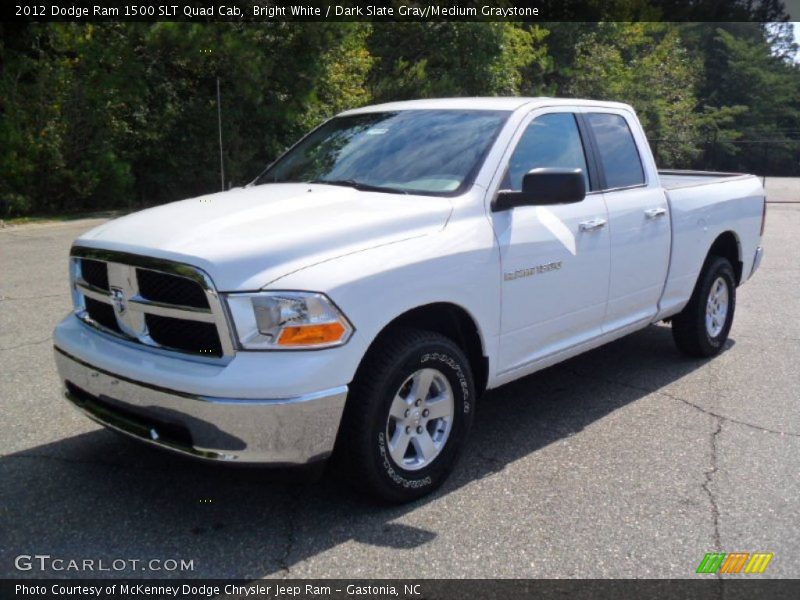 Front 3/4 View of 2012 Ram 1500 SLT Quad Cab