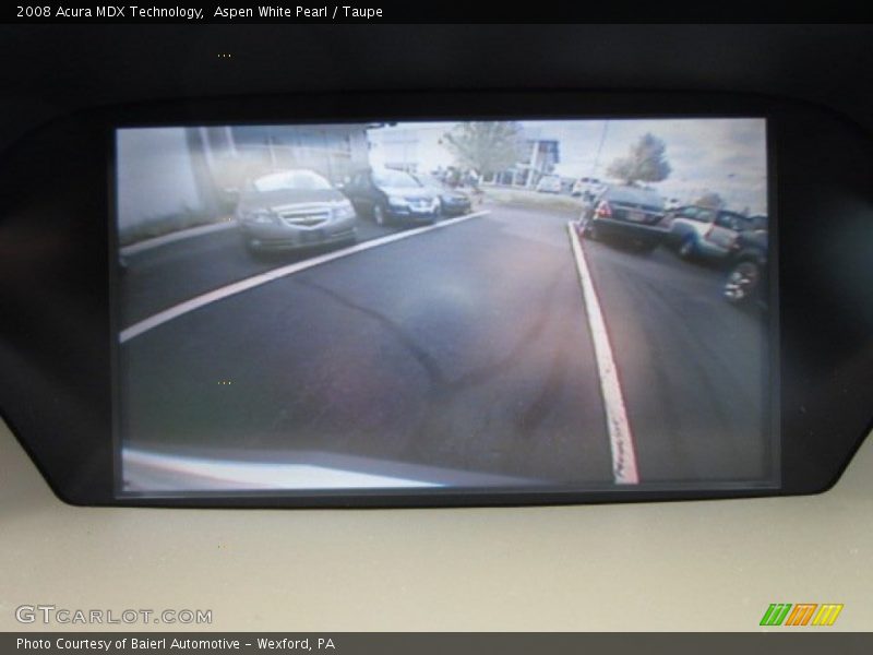 Aspen White Pearl / Taupe 2008 Acura MDX Technology