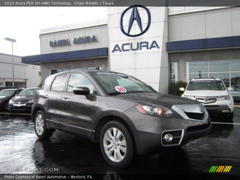 Grigio Metallic / Taupe 2010 Acura RDX SH-AWD Technology
