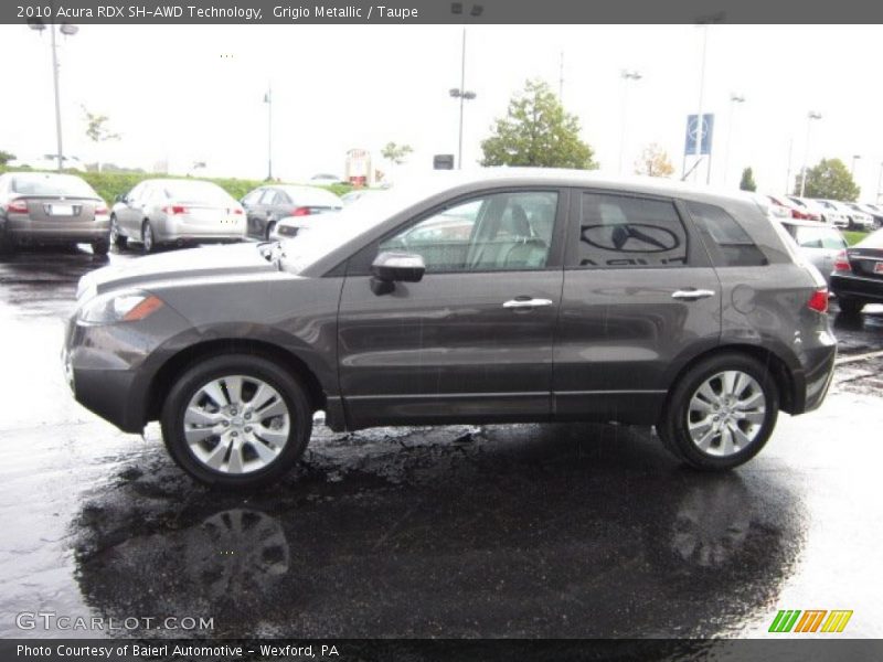 Grigio Metallic / Taupe 2010 Acura RDX SH-AWD Technology