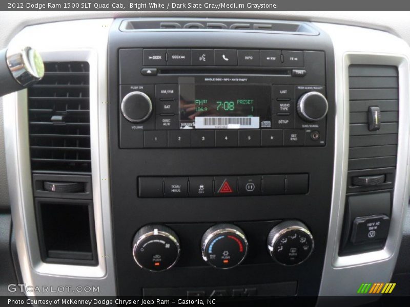 Controls of 2012 Ram 1500 SLT Quad Cab