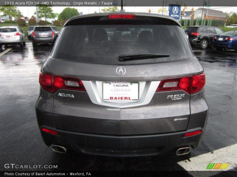 Grigio Metallic / Taupe 2010 Acura RDX SH-AWD Technology