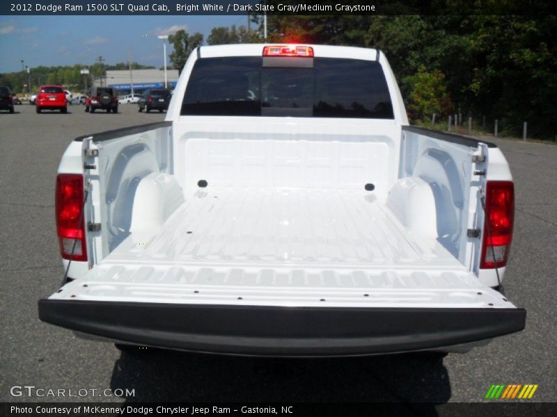 Bright White / Dark Slate Gray/Medium Graystone 2012 Dodge Ram 1500 SLT Quad Cab