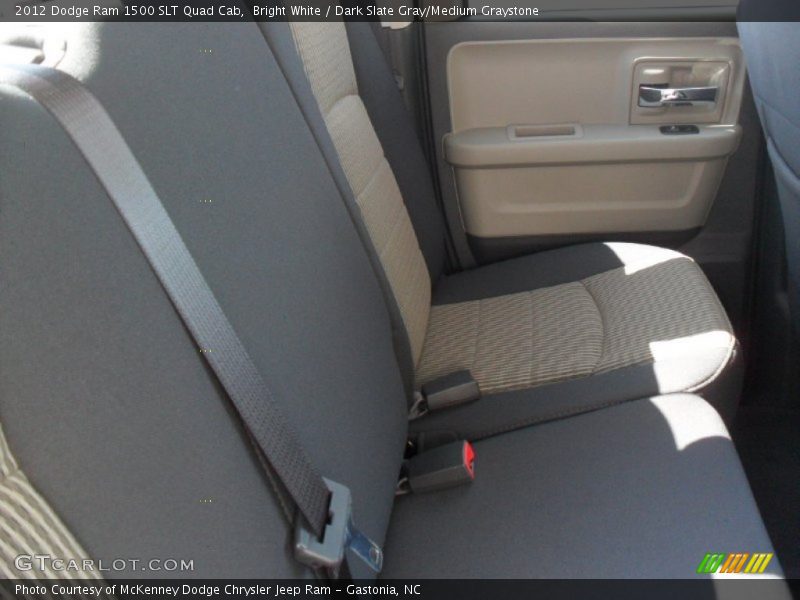 Bright White / Dark Slate Gray/Medium Graystone 2012 Dodge Ram 1500 SLT Quad Cab
