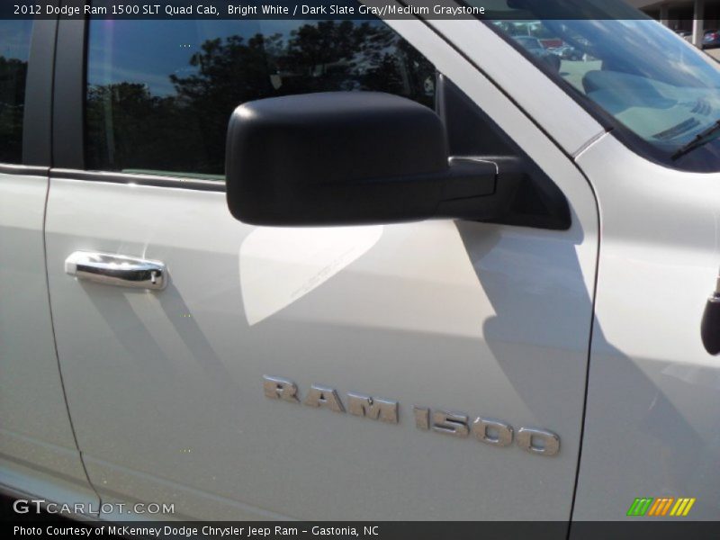 Bright White / Dark Slate Gray/Medium Graystone 2012 Dodge Ram 1500 SLT Quad Cab