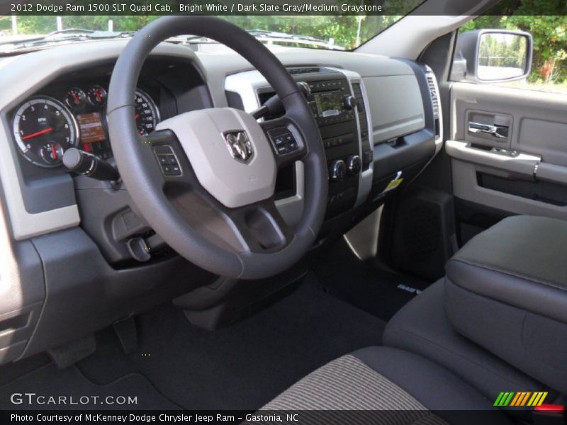  2012 Ram 1500 SLT Quad Cab Dark Slate Gray/Medium Graystone Interior