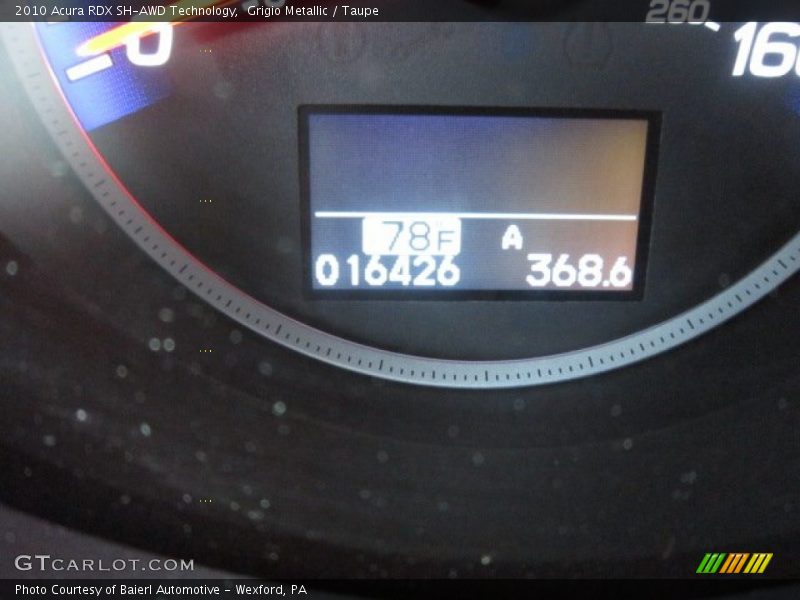 Grigio Metallic / Taupe 2010 Acura RDX SH-AWD Technology