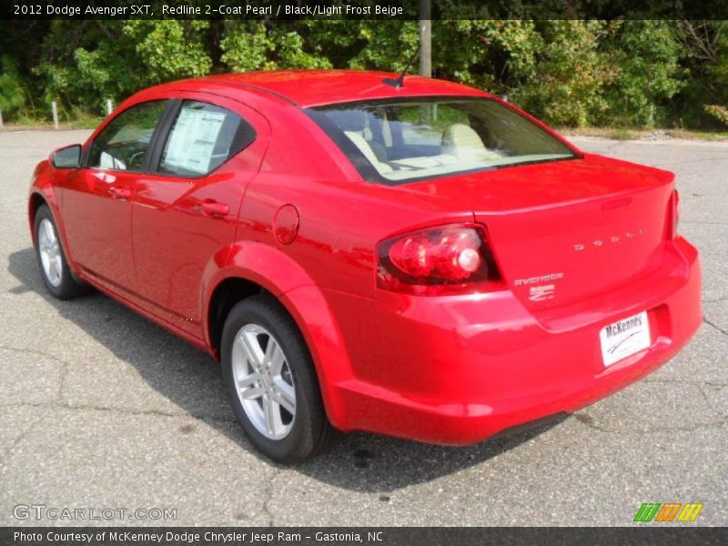 Redline 2-Coat Pearl / Black/Light Frost Beige 2012 Dodge Avenger SXT