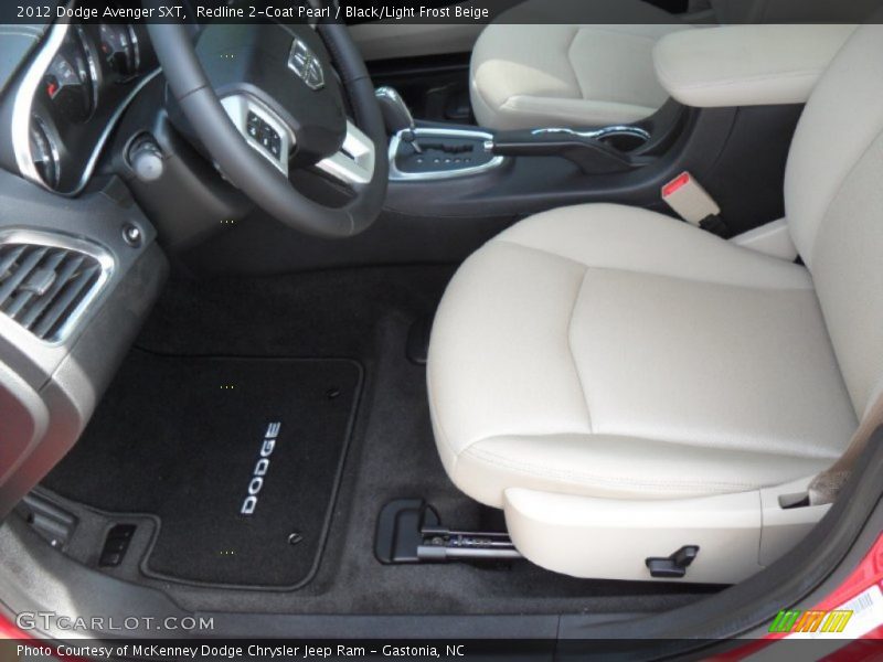  2012 Avenger SXT Black/Light Frost Beige Interior