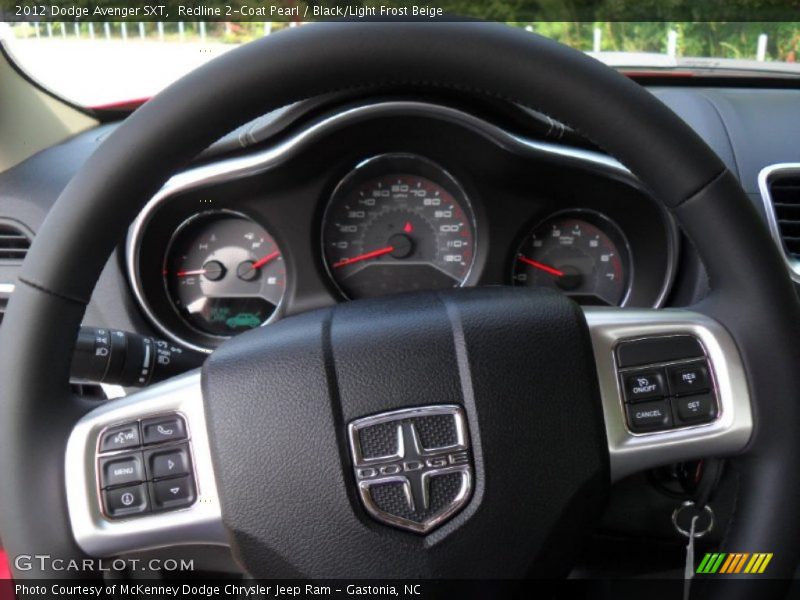 Redline 2-Coat Pearl / Black/Light Frost Beige 2012 Dodge Avenger SXT