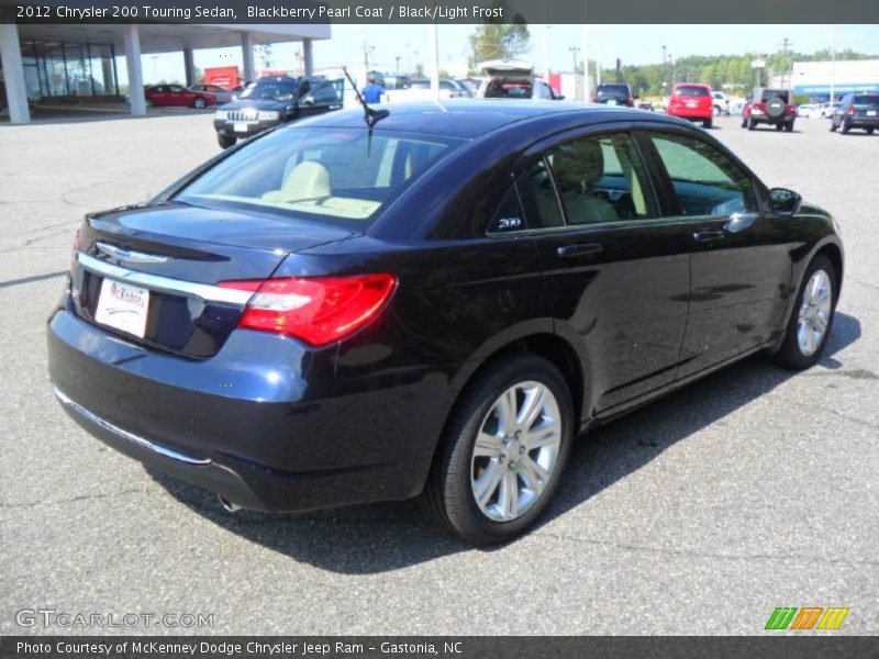 Blackberry Pearl Coat / Black/Light Frost 2012 Chrysler 200 Touring Sedan