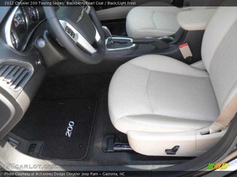  2012 200 Touring Sedan Black/Light Frost Interior