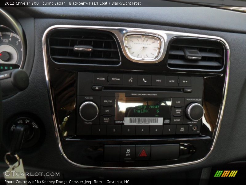 Blackberry Pearl Coat / Black/Light Frost 2012 Chrysler 200 Touring Sedan