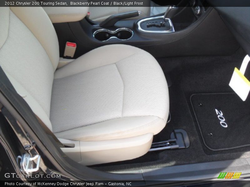 Blackberry Pearl Coat / Black/Light Frost 2012 Chrysler 200 Touring Sedan
