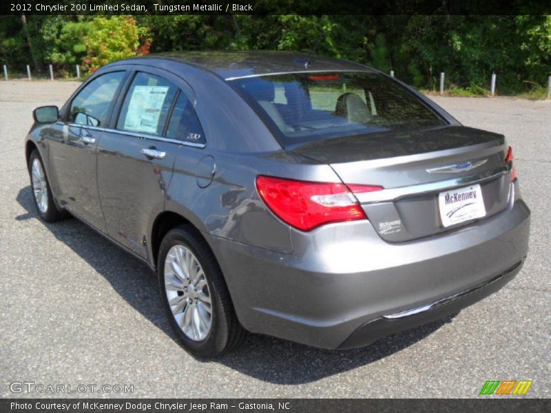 Tungsten Metallic / Black 2012 Chrysler 200 Limited Sedan