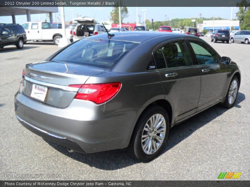 Tungsten Metallic / Black 2012 Chrysler 200 Limited Sedan