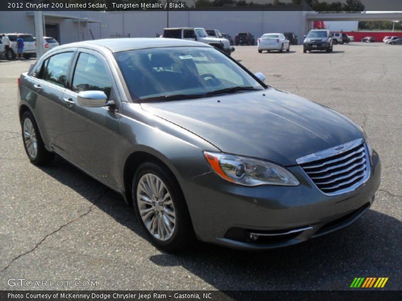 Tungsten Metallic / Black 2012 Chrysler 200 Limited Sedan
