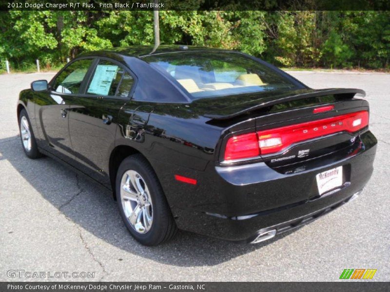 Pitch Black / Tan/Black 2012 Dodge Charger R/T Plus