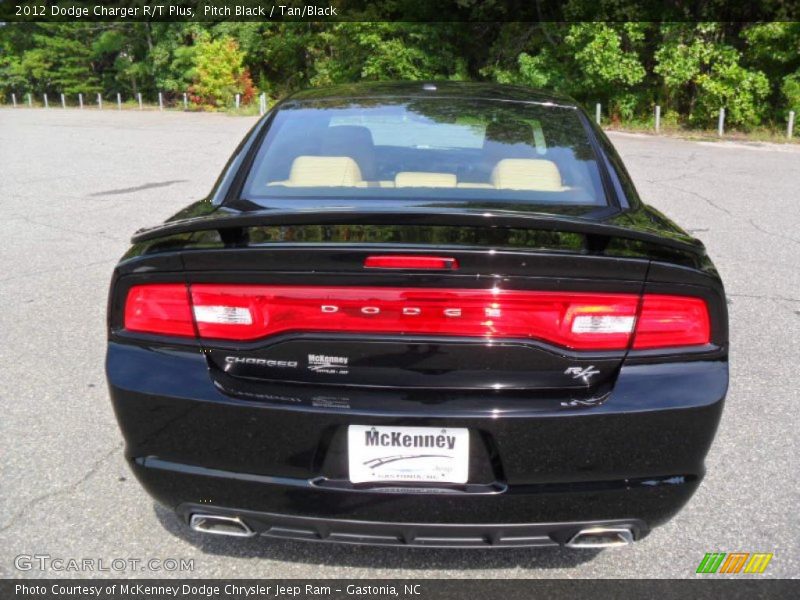 Pitch Black / Tan/Black 2012 Dodge Charger R/T Plus