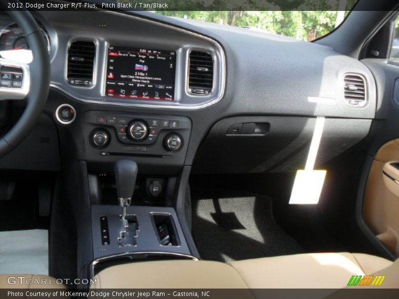 Pitch Black / Tan/Black 2012 Dodge Charger R/T Plus