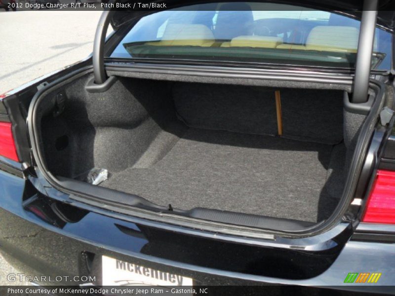 Pitch Black / Tan/Black 2012 Dodge Charger R/T Plus