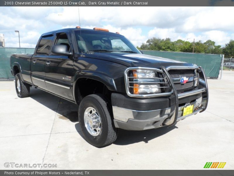 Dark Gray Metallic / Dark Charcoal 2003 Chevrolet Silverado 2500HD LS Crew Cab