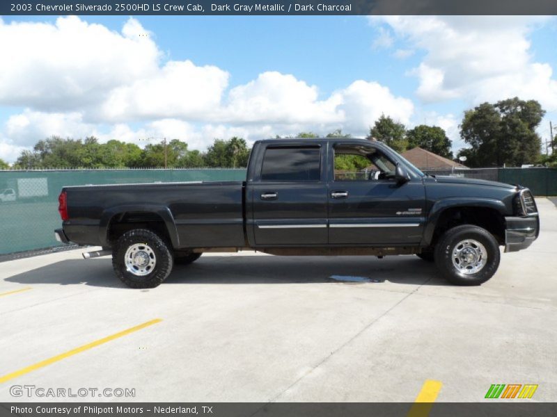 Dark Gray Metallic / Dark Charcoal 2003 Chevrolet Silverado 2500HD LS Crew Cab