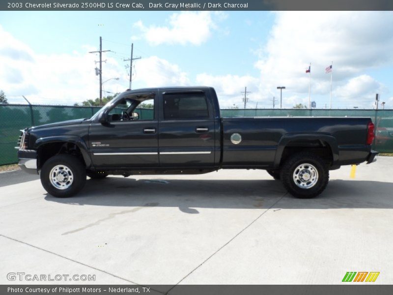 Dark Gray Metallic / Dark Charcoal 2003 Chevrolet Silverado 2500HD LS Crew Cab