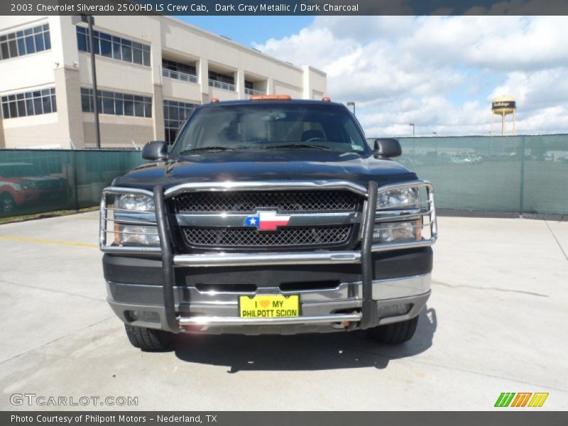 Dark Gray Metallic / Dark Charcoal 2003 Chevrolet Silverado 2500HD LS Crew Cab