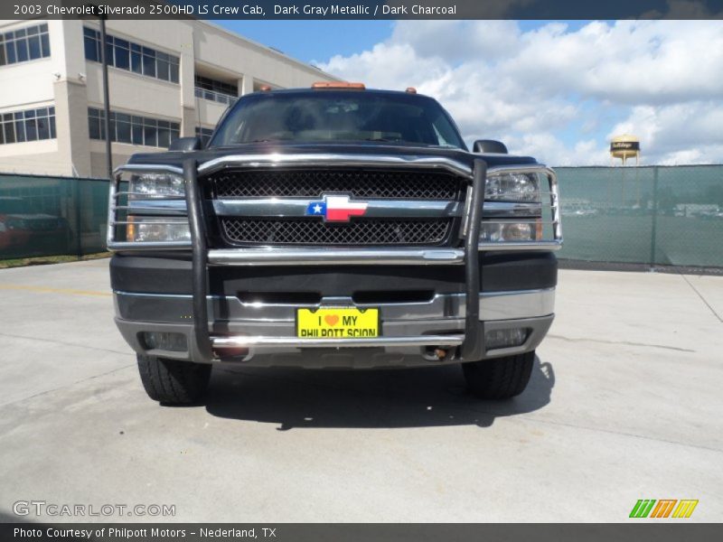 Dark Gray Metallic / Dark Charcoal 2003 Chevrolet Silverado 2500HD LS Crew Cab