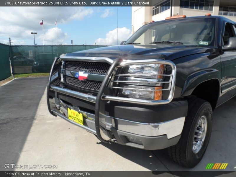 Dark Gray Metallic / Dark Charcoal 2003 Chevrolet Silverado 2500HD LS Crew Cab