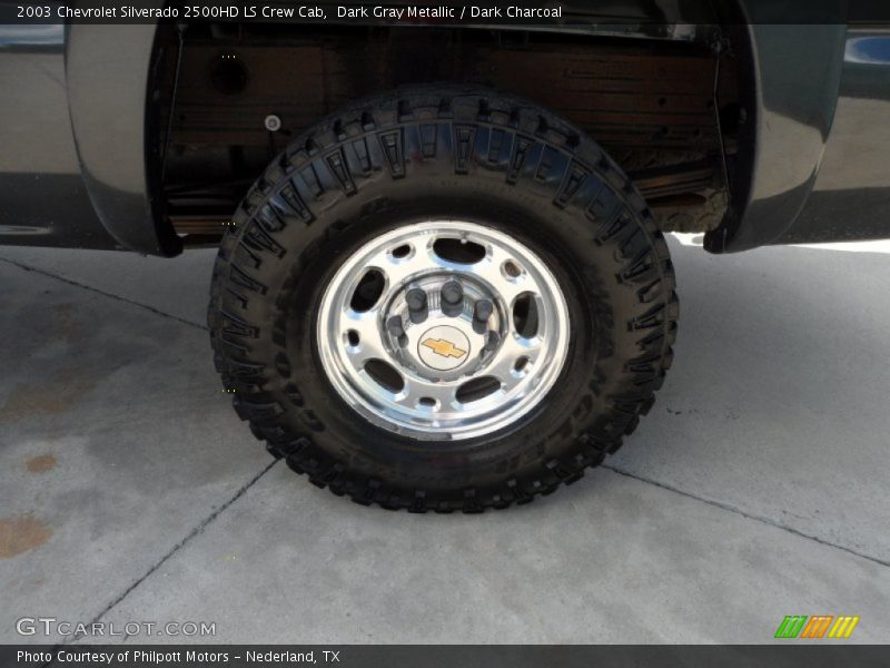 Dark Gray Metallic / Dark Charcoal 2003 Chevrolet Silverado 2500HD LS Crew Cab