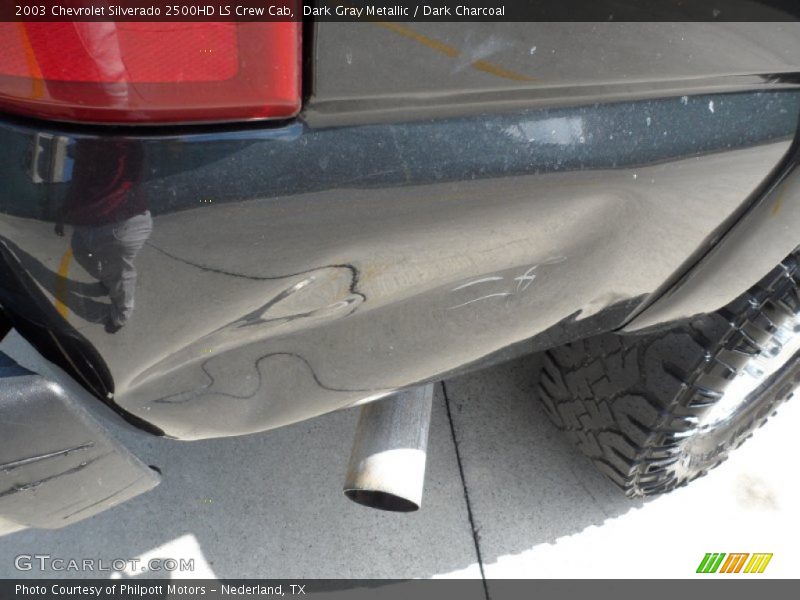 Dark Gray Metallic / Dark Charcoal 2003 Chevrolet Silverado 2500HD LS Crew Cab