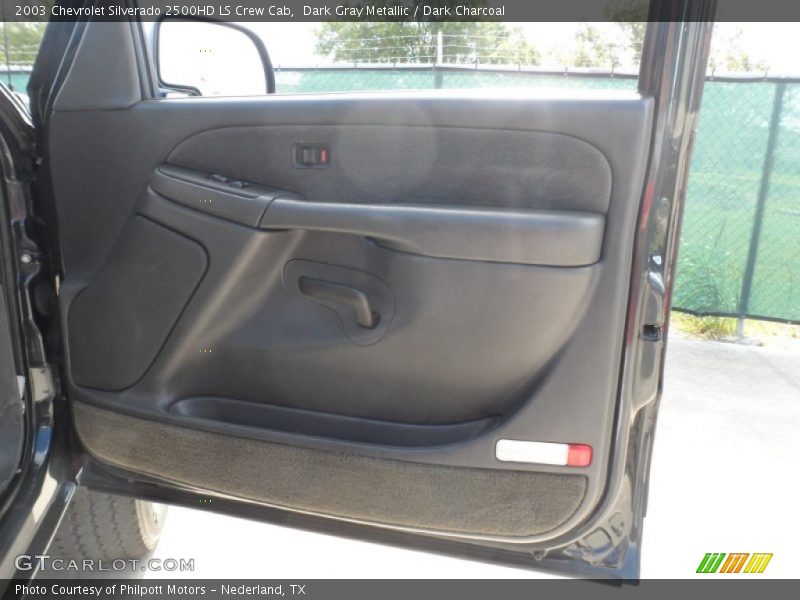 Dark Gray Metallic / Dark Charcoal 2003 Chevrolet Silverado 2500HD LS Crew Cab