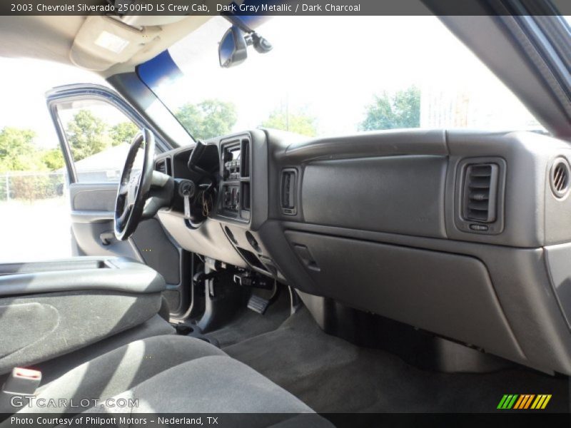 Dark Gray Metallic / Dark Charcoal 2003 Chevrolet Silverado 2500HD LS Crew Cab