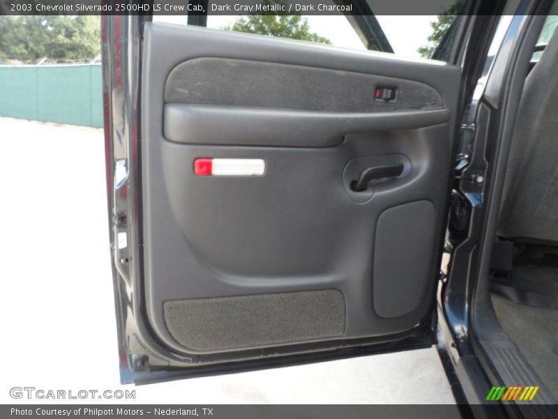 Dark Gray Metallic / Dark Charcoal 2003 Chevrolet Silverado 2500HD LS Crew Cab
