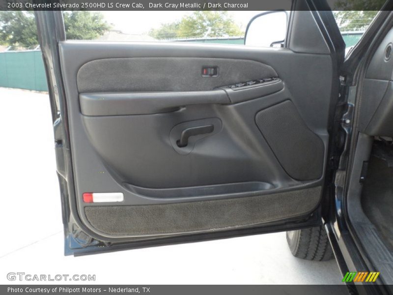 Dark Gray Metallic / Dark Charcoal 2003 Chevrolet Silverado 2500HD LS Crew Cab