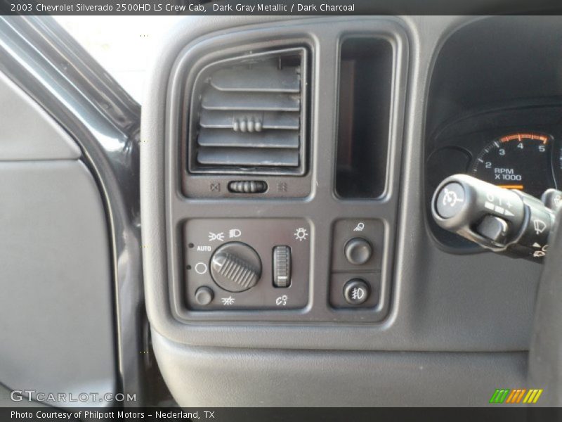 Dark Gray Metallic / Dark Charcoal 2003 Chevrolet Silverado 2500HD LS Crew Cab